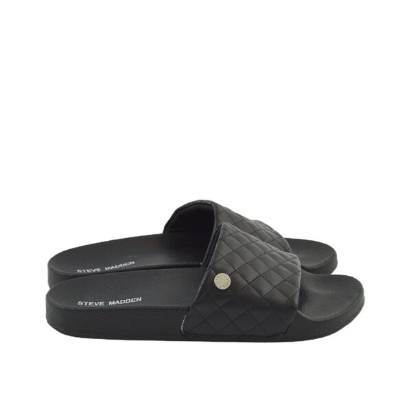 Steve Madden Leather Slide Sandal #214-65 - Picture 3 of 5